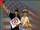 Helen is cheering for U. S. A.