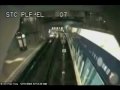 Man Falls on Train Track
