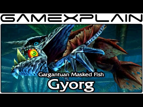Zelda: Majora's Mask 3D Gameplay - Gyorg Boss Battle (Direct Feed - 3DS)