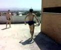 onoko (stefano demartino)sulla terrazza a tor tre teste onoko (stefano demartino)sulla terrazza a tor tre teste