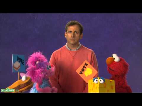 voting - Steve Carrell, Abby, and Elmo vote on a snack. For more fun games and videos for your preschooler in a safe, child-friendly environment, visit us at http://w...