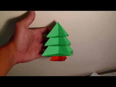 how to origami tree