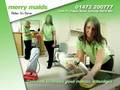 Merry Maids advert for Norwich Airport screens