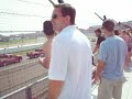 This video is of the final two laps of the 2010 Indianapolis 500. During which, Mike Conway went airborne, sideways and into the fence in a violent crash during the closing laps of Sunday's Indianapolis 500. Conway was battling Ryan Hunter-Reay for position between turns three and four when the two collided. The 26-year-old Englishman's No. 24 car flew up into the catch fence then fell back toward the track, nearly taking out defending champion Helio Castroneves. The ensuing caution helped Dario Franchitti hold off Dan Wheldon for the win. Conway complained of a left leg injury following the wreck. He was immediately taken to Methodist Hospital for evaluation. He was flown because of the heavy post-race traffic.