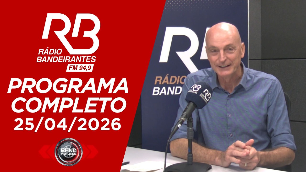 Band Motores na Rádio Bandeirantes | 25/04/2026
