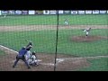 Tyler Runkle makes the play in the hole to end the second inning.