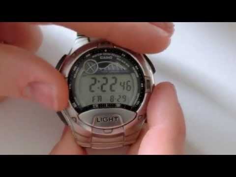 how to set time on casio w-94h