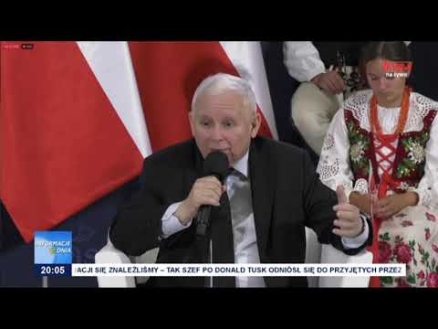 Prezes J. Kaczyński w Nowym Targu: Naszym celem jest podnieść poziom życia Polaków