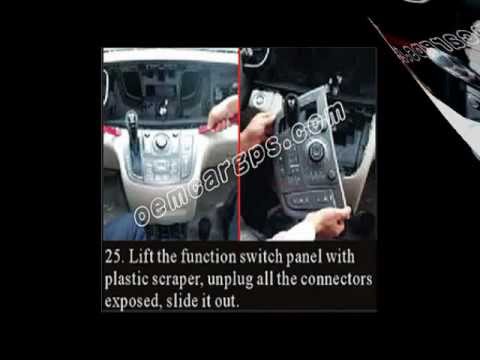 how to install car dvd gps stereo system on buick gl8
