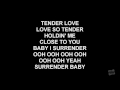 Tender Love in the style of Force M.D.'s