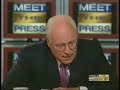 Cheney refers to himself as president on meet the press