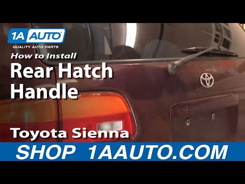 How To Install Replace Tailgate or Rear Hatch Handle Toyota Sienna 98-03 1AAuto.com