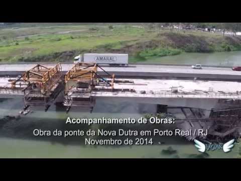 Acompanhamento da obra da nova ponte da Nova Dutra, em Porto Real Acompanhamento da obra da nova ponte da Nova Dutra, em Porto Real