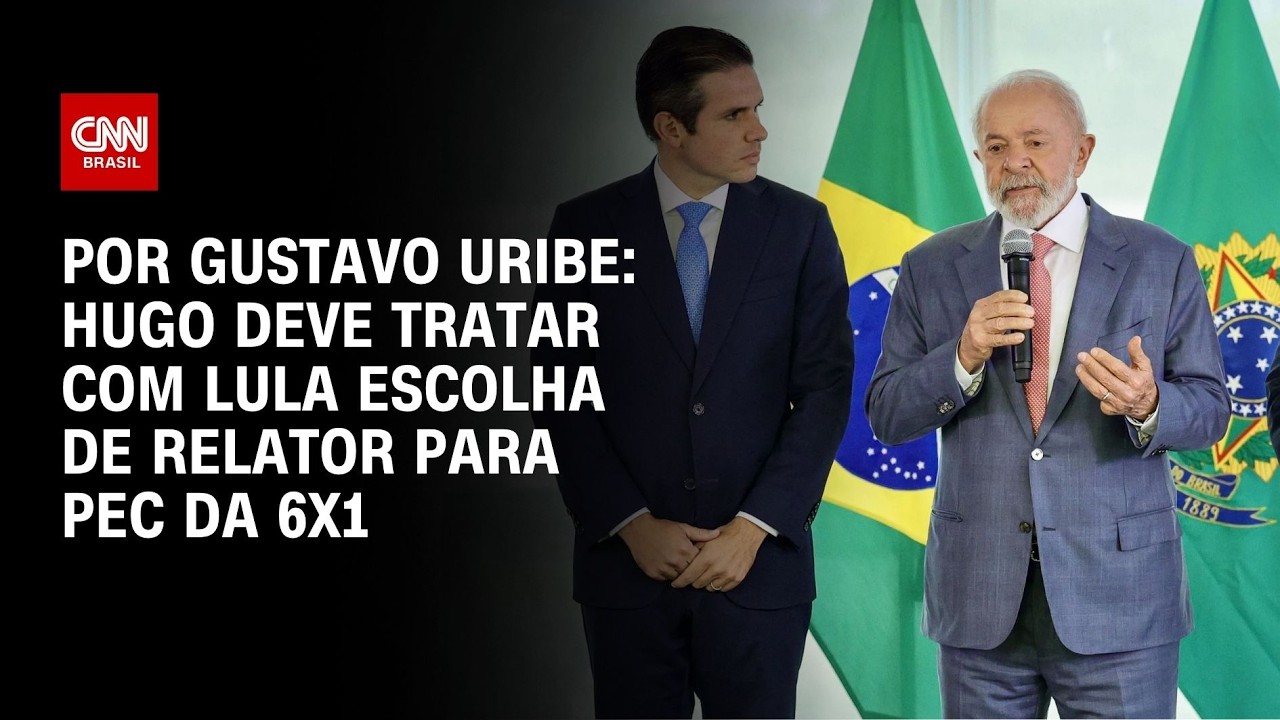 Hugo deve tratar com Lula escolha de relator para PEC da 6x1 | BASTIDORES CNN