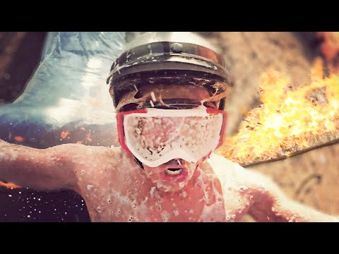 Slip ’n Slide through Ring of Fire! (1,500 fps)