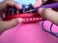 Little Bow Stitch on a knitting loom