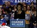 Michelle Obama Steps in for Husband