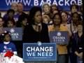 Michelle Obama Steps in for Husband