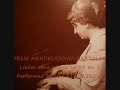 felix mendelssohn-bartoldy (1809 - 1847) - lieder ohne worte op 19 no 1
performed by prof. lily atanassova, recorded by bulgarian national radio in 1955.
lily atanassova (1921 - 2004) was born in sofia in the family of the pianist-pedagogue and composer georgi atanassov who garduated from the prague music academy. she studied with the academician andrei stoyanov - the 
founder of the bulgarian piano school and lately became his assistant and follower of his traditions. as a piano 
professor in the state music academy lili atanassova created a bunch of great performers and pedagogues at the 
international status. she was a dean of the instrumental faculty and a deputy rector of the academy for many years. she has edited a great amount of piano literature. took part as a jury member in many prestigious competitions, founder of the pleven festival 