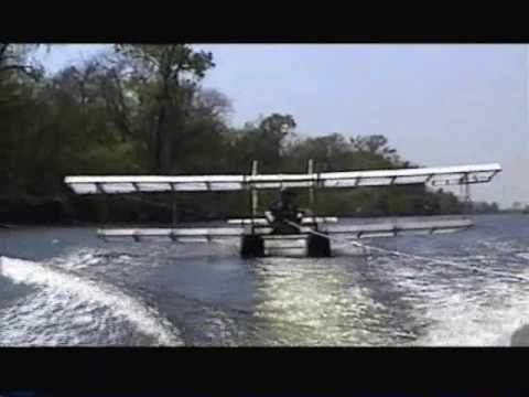 ultralight sailplane - Homemade glider made from wood, plastic sheeting, and duct tape. Originally designed by Bob Harlan. This one was built in 2003-2004 by Lee Emerson, in New Or...