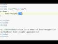 1 minute tutorials - CSS font-weight