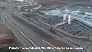 VÍDEO: Imagens das obras no entorno do Aeroporto Internacional Tancredo Neves inauguradas nesta quarta-feira