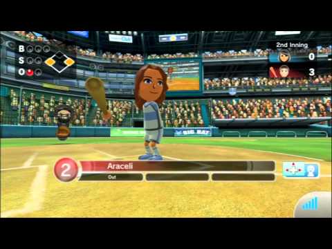 Wii Sports Club Baseball Online Multiplayer Gameplay #2