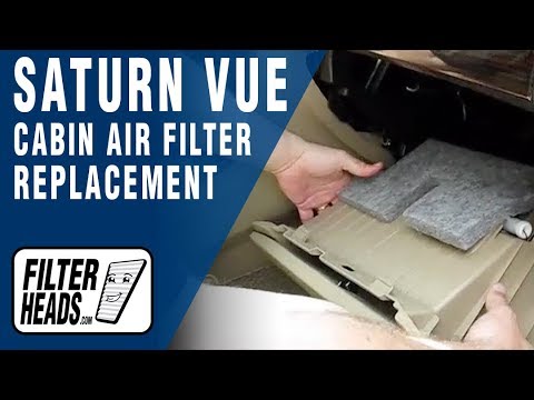Cabin air filter replacement- Saturn VUE