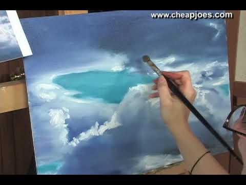 how to oil paint clouds