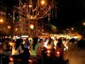 the saigon streets sparkled with lights as never before last christmas! this view is taken from ben's bike. we were trying to find a parking space to do our shopping at tax centre