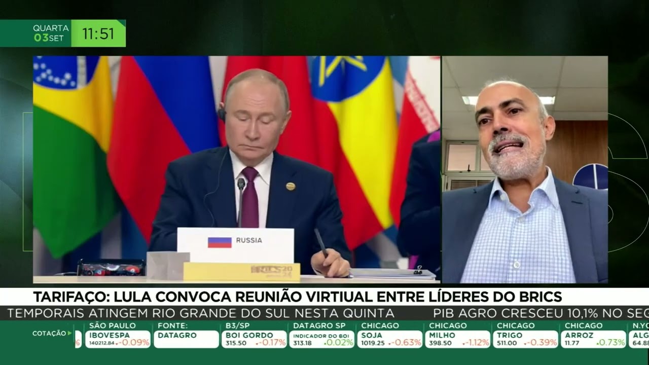 Tarifaço: Lula convoca reunião virtual entre líderes do Brics