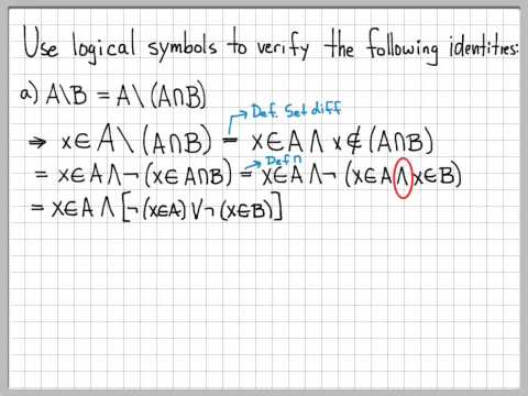 how to prove equality of sets
