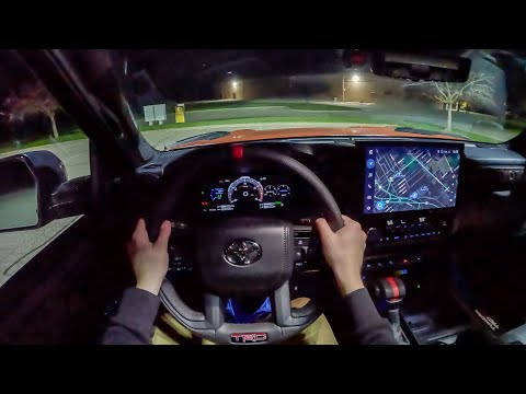 2024 Toyota Tundra TRD Pro - POV Night Drive (Binaural Audio)