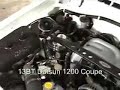 DAT13B 13B Turbo Datsun 1200 startup with no exhaust