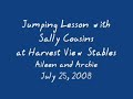 Jumping Lesson with Sally Cousins