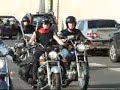 Motorbikers in Budapest