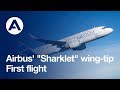 A milestone first flight for Airbus Sharklets