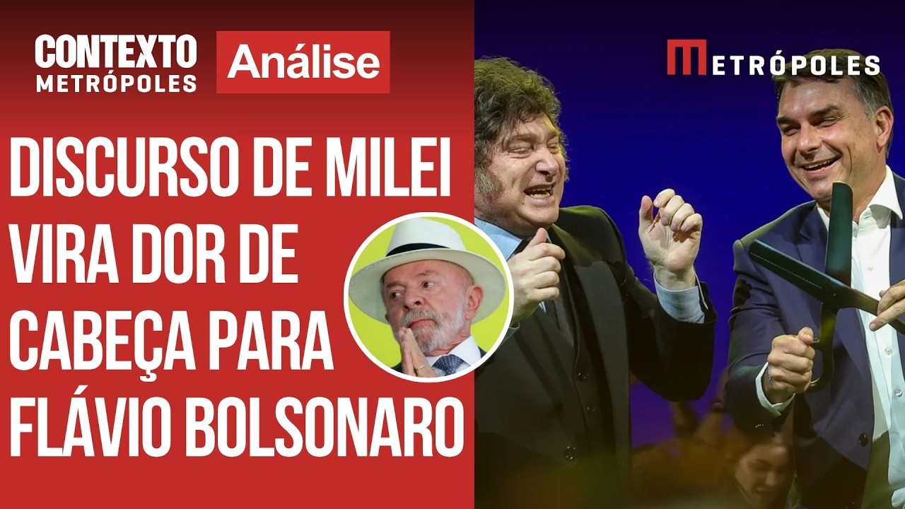 Milei no palanque de Flávio Bolsonaro: estratégia virou problema?