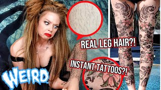 Testing Bizarre Leggings! Instant Tattoos?! (Tea Vlog, Dark Academia, Pinterest, Amazon Finds, etc!) by GRAV3YARDGIRL