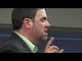 Oriol Junqueras parla sobre el dèficit fiscal que pateixen els Països Catalans en un acte de campanya de les eleccions europees 2009