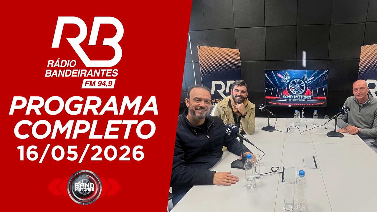 Band Motores na Rádio Bandeirantes | 16/05/2026