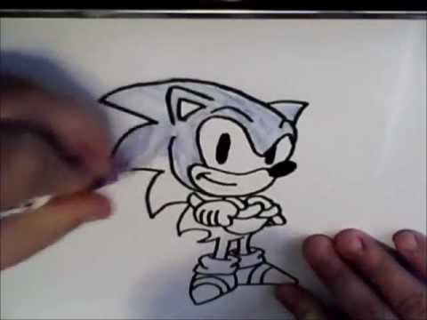 how to draw sonic x
