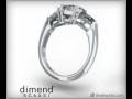 videos de 3D Trilogy white gold ring
