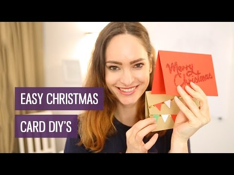 how to make easy xmas cards