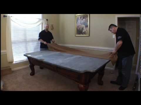 how to recover slate pool table