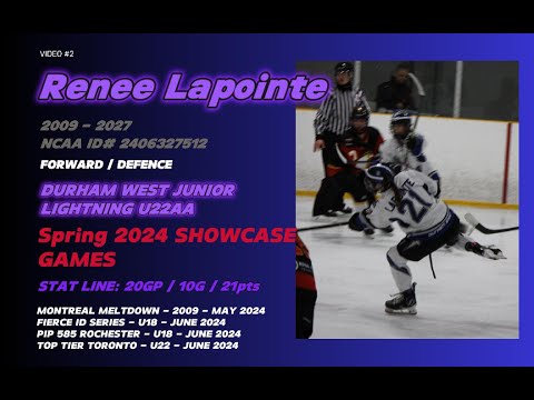 Renee Lapointe (2009 - 2027) Spring 2024 Game Play