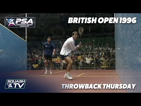 Squash: #ThrowbackThursday - Khan v Eyles - 1996 British Open Final - Extended Highlights