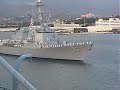 USS Missouri F-18 Flyby