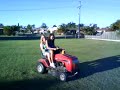 Sorelle and Carly's Lawn Mower adventure.