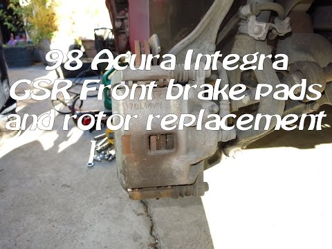 1994-2001 Acura Integra GSR front brakes replacement